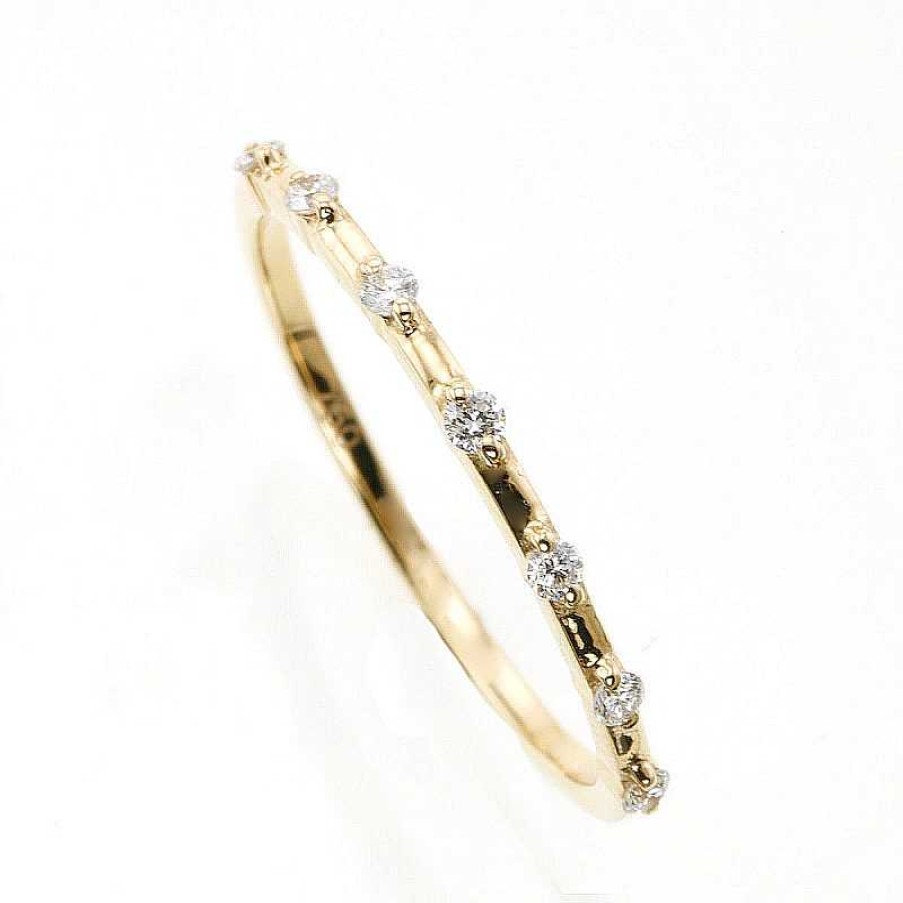 Anillo Oro Amarillo Brillantes | Brillantes Wholesale