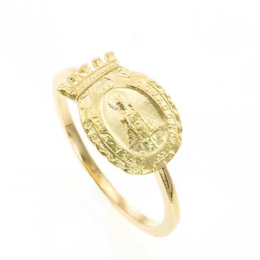 Anillo Oro Amarillo Virgen De Covadonga | Oro Clearance