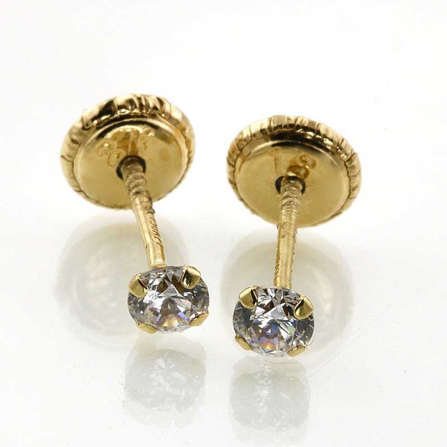 Pendientes Oro Amarillo Circonitas | Para bebés Best