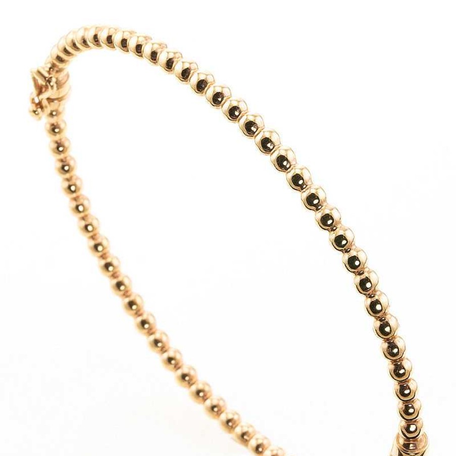 Pulsera Oro Rosa Bolitas | Oro Wholesale