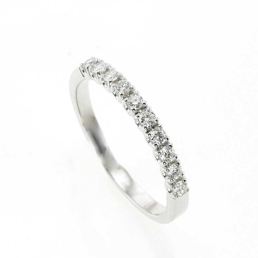 Anillo Oro Blanco Brillantes 0.25 Quilates | Brillantes Online