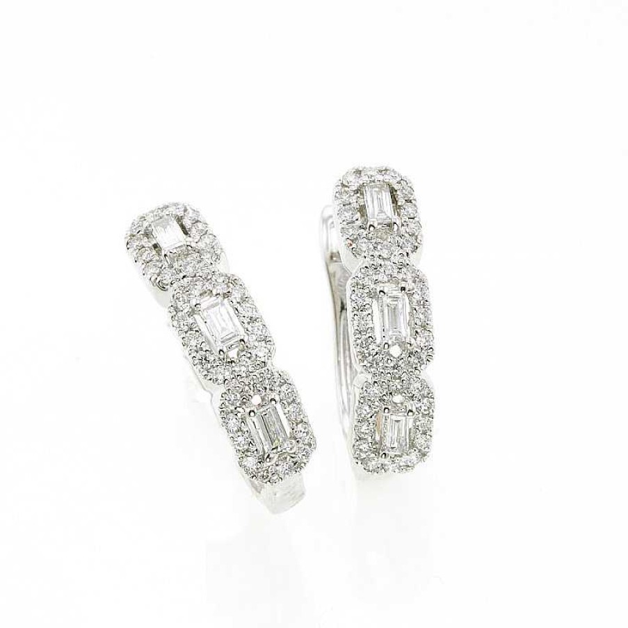 Pendientes Semi Aretes Diamantes | Brillantes Hot