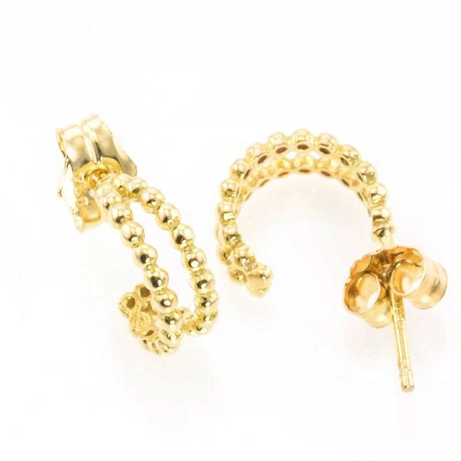 Pendientes Semi Aretas Oro Amarillo | Roibás Hot