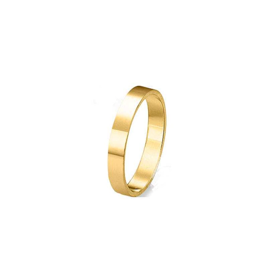 Alianza Plana Oro Amarillo 4 Mm 18K | Alianza Plana Oro Amarillo 4 mm 18K New