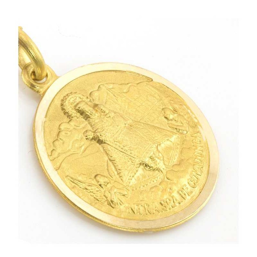 Medalla Virgen De Covadonga En Oro Amarillo De 18 Kt | Medallas de Covadonga New