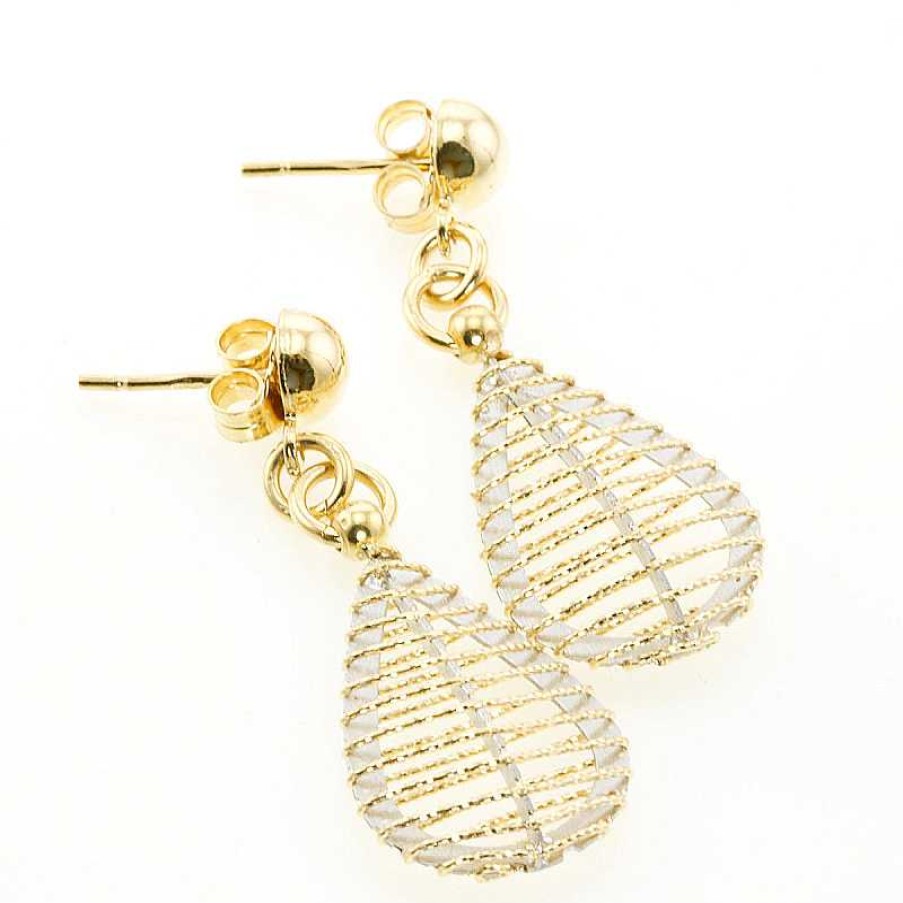 Pendientes Oro Amarillo Semi Largos | Oro Best