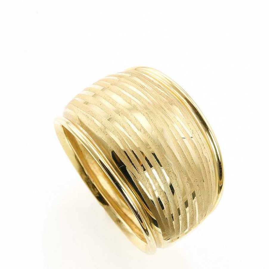 Anillo Ancho Oro Amarillo | Oro Wholesale