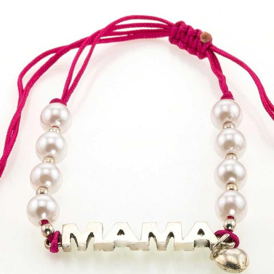 Pulsera Perlas, Macram Y Plata Mam | Pulseras Clearance