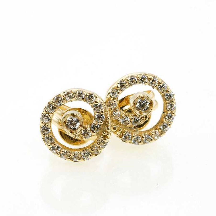 Pendientes Oro Amarillo Circonitas | Oro New