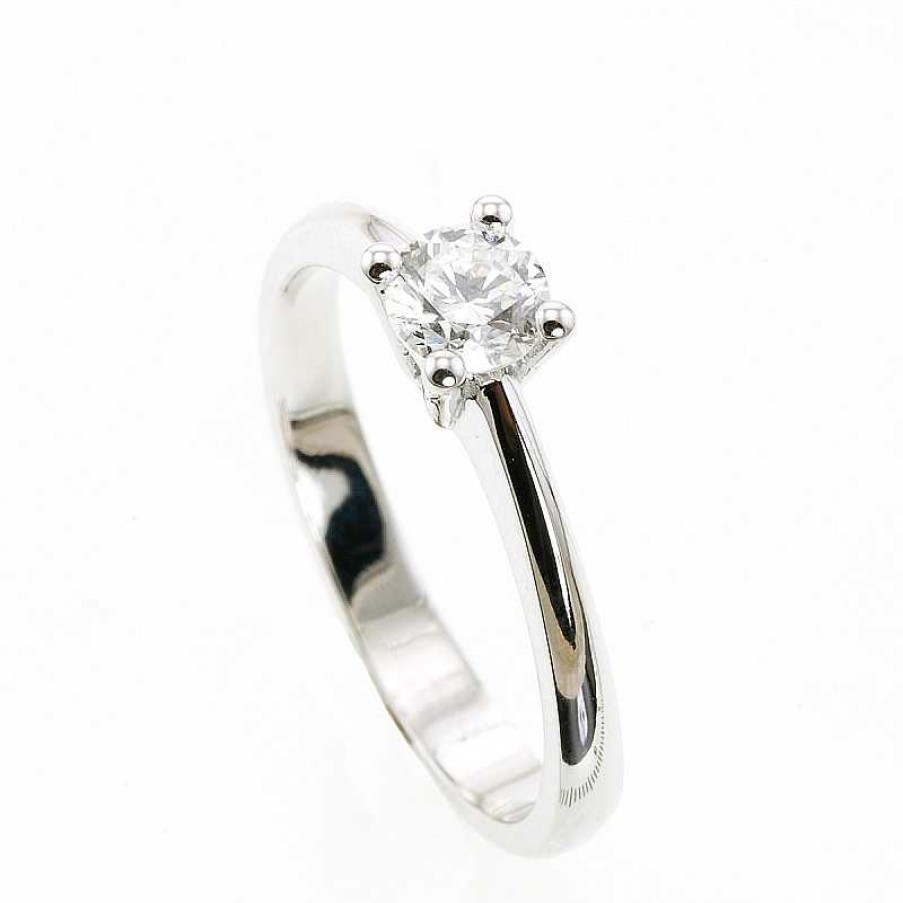 Anillo Oro Blanco Brillante 0.44 Quilates | Anillo oro blanco brillante 0.44 quilates Online