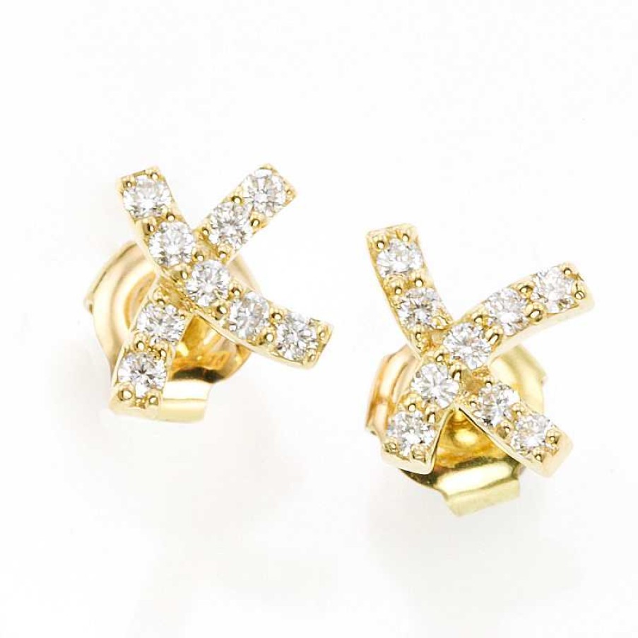 Pendientes Oro Amarillo Brillantes | Brillantes Clearance