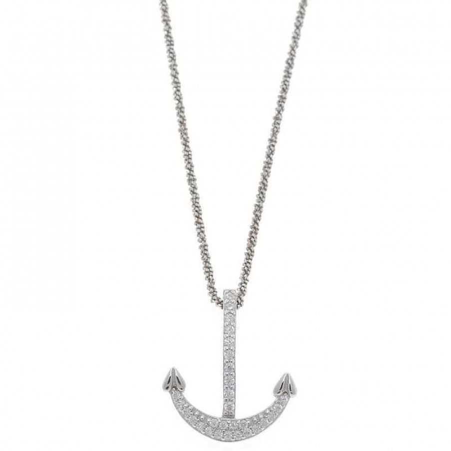 Collar Plata Ancla | Colgantes y Collares Hot