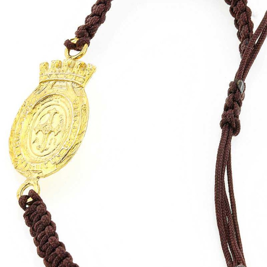 Pulsera Macram Medalla | Plata Online