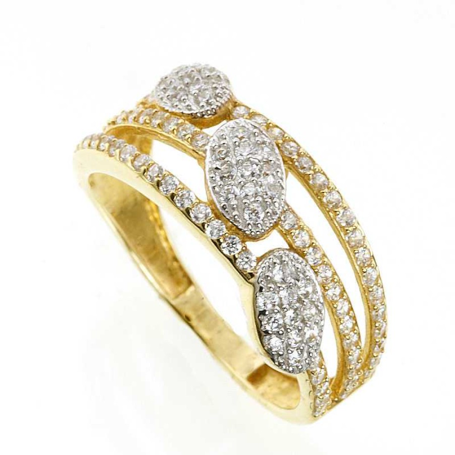 Anillo Oro Amarillo Circonitas | Circonitas Wholesale