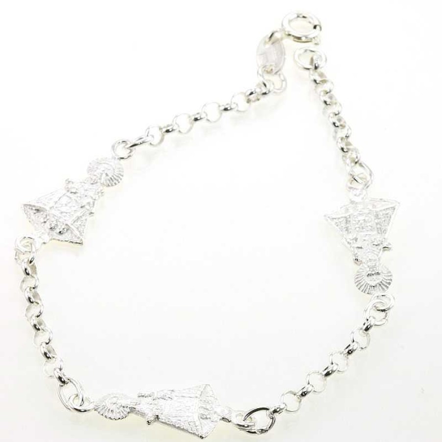 Pulsera En Plata Con Figura De La Santina | Roibás Best