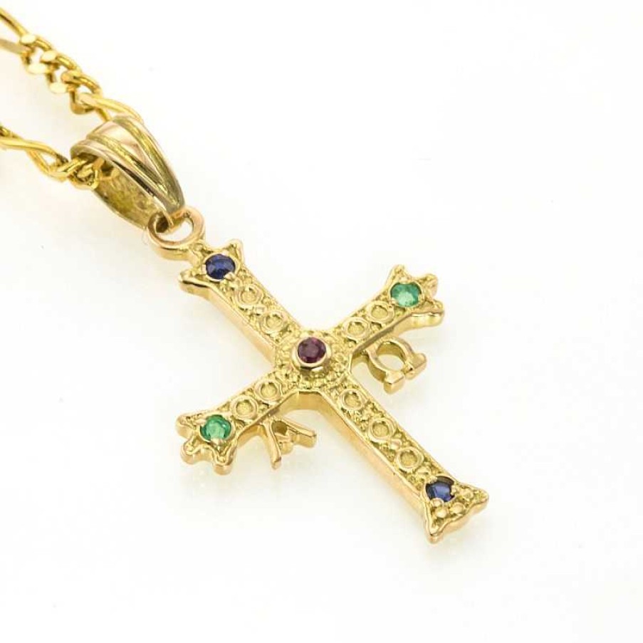 Cruz De La Victoria Con Gemas | Oro Online