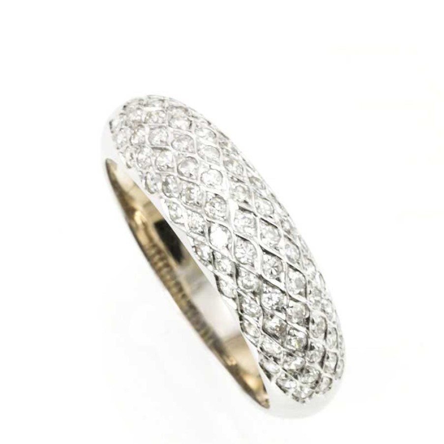 Anillo Oro Blanco Con Brillantes | Oro Best