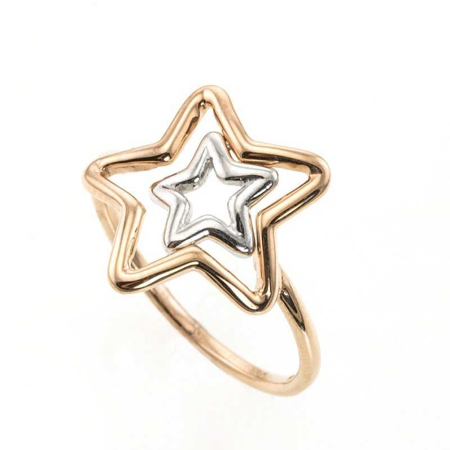 Anillo Oro Rosa Estrella | Oro Hot