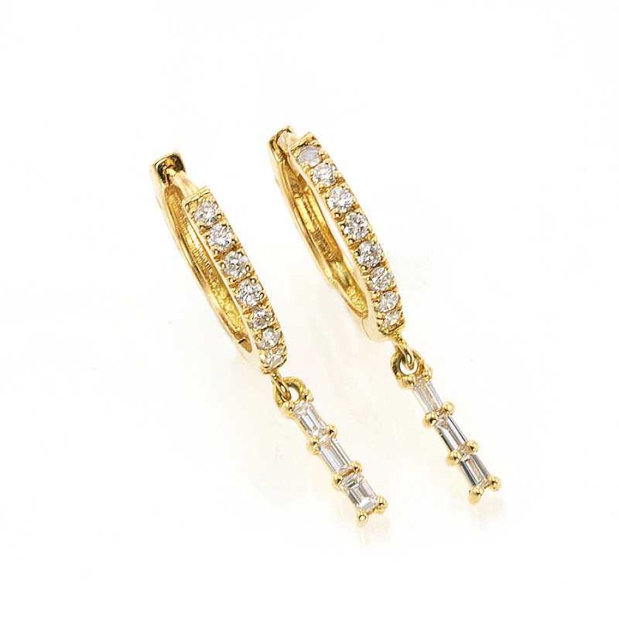 Pendientes Oro Amarillo Brillantes | Brillantes Online