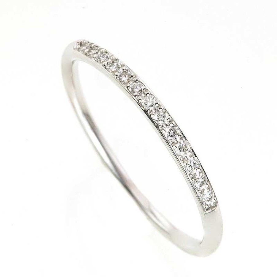 Anillo En Oro Blanco Brillantes En Linea | Brillantes Wholesale