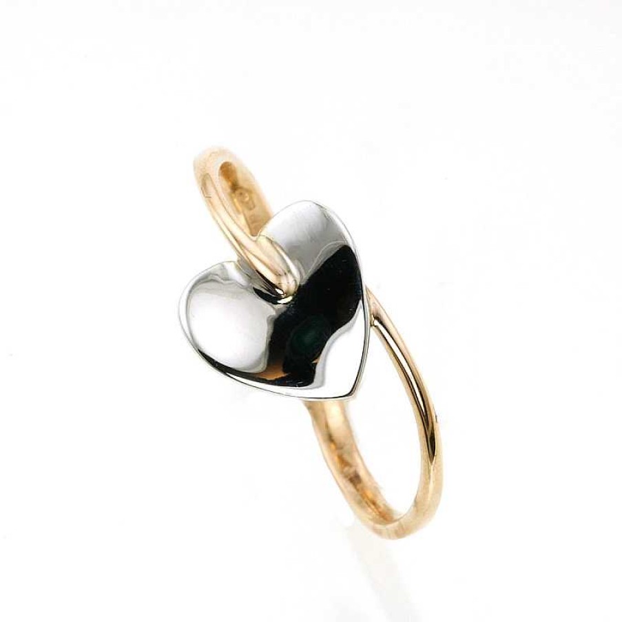 Anillo Bicolor Coraz N | Oro Hot