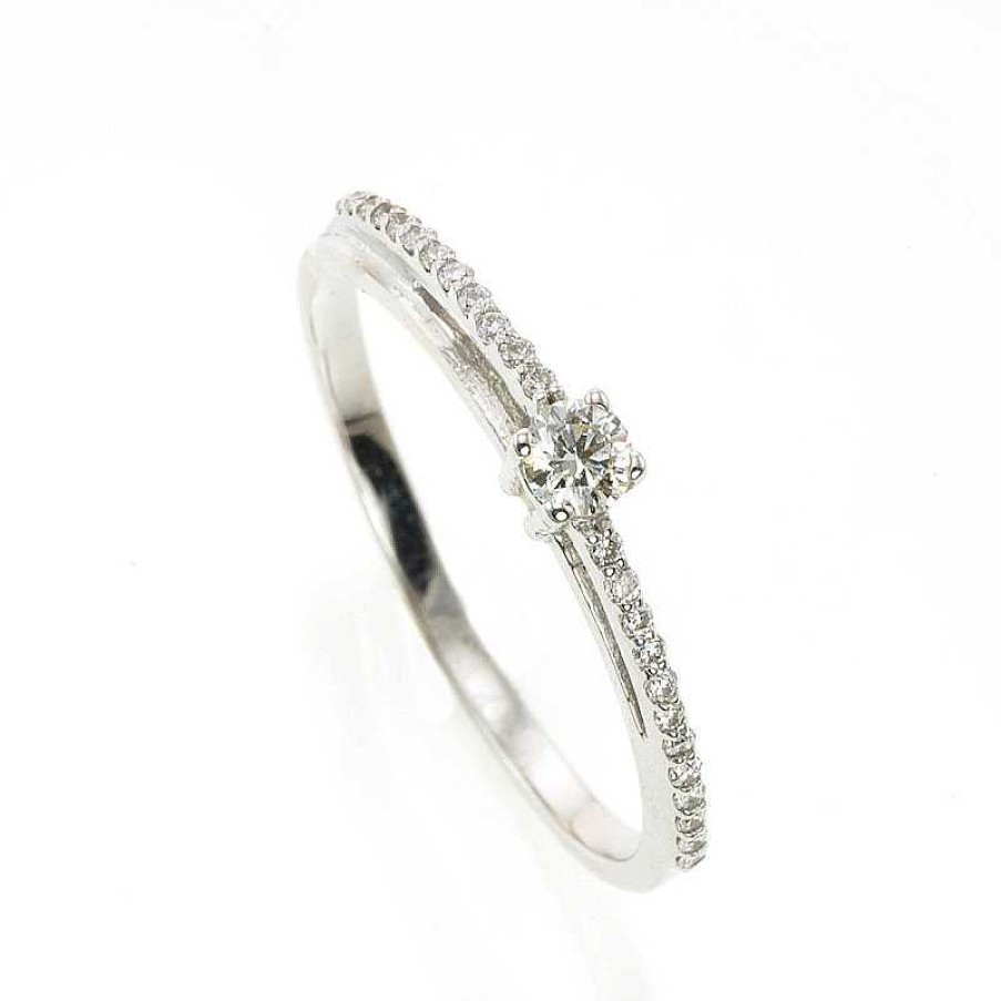 Anillo Oro Blanco Brillantes | Anillo oro blanco brillantes Online