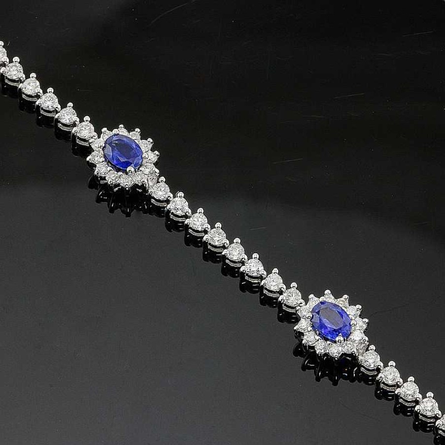 Pulsera Zafiros Diamantes | Roibás Wholesale