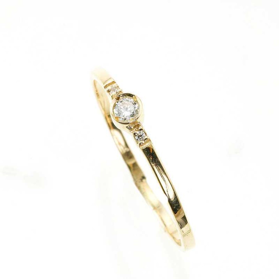 Anillo Oro Amarillo Con Circonita | Oro Best